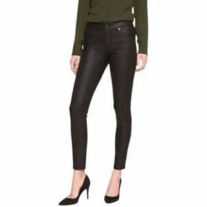 Banana Republic High Rise Coated Skinny Jeans